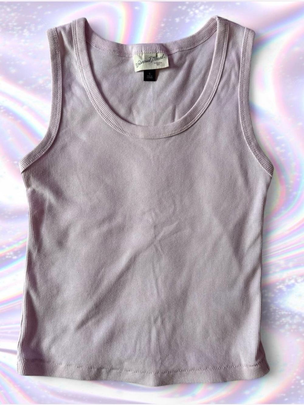 Universal Thread Lavender Ribbed Tank Top - Picture 2 of 5